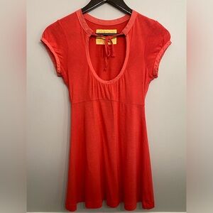 Free People coral shirt - size XS